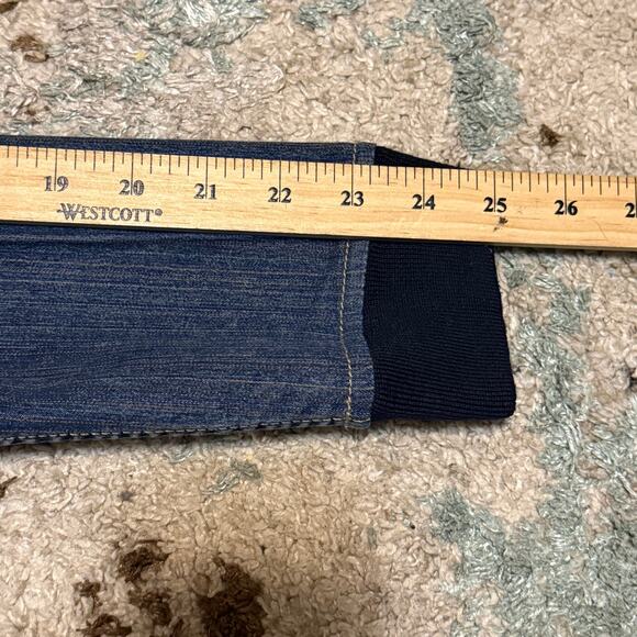 Vintage Marithe Francois Girbaud Womens Rainbow Denim Jacket Size Large 90s - Picture 10 of 10